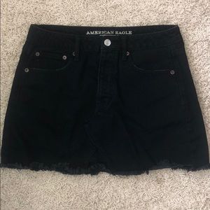 Black Jean Skirt